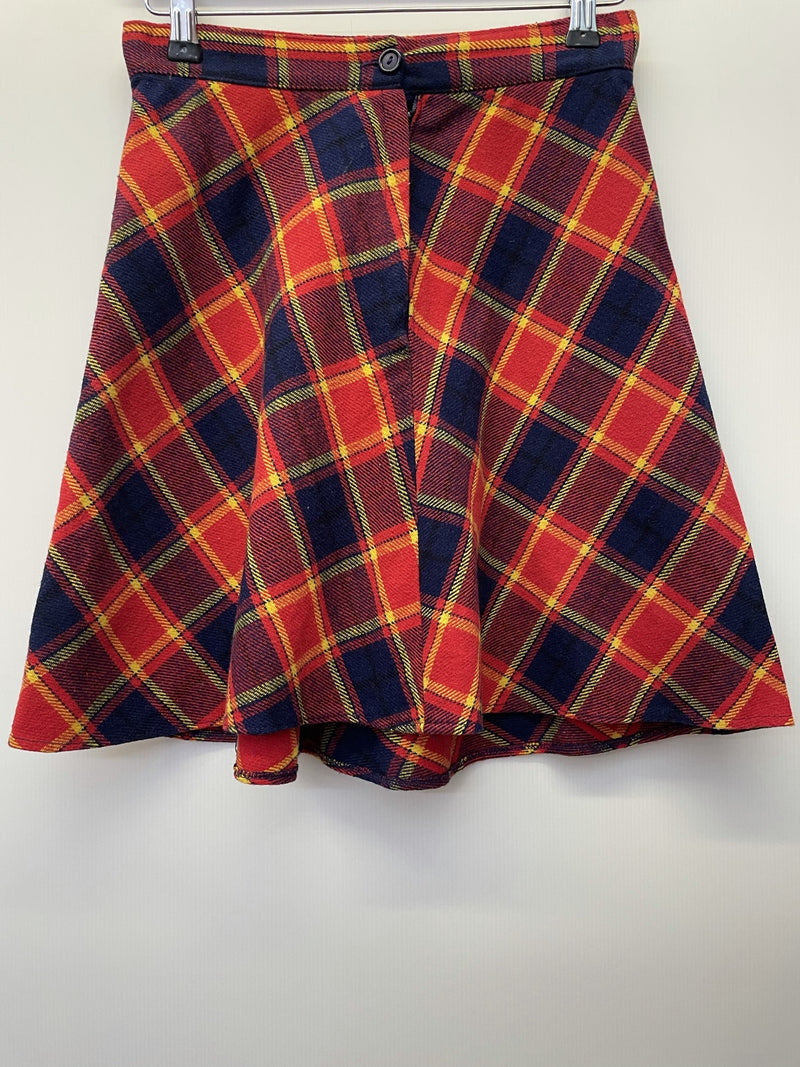 zip  Yellow  womens  vintage  Urban Village Vintage  urban village  tartan  Skirts  skirt  retro  Red  patterned  pattern  MOD  Mini Skirt  mini  ireland  blue  belted dress  back zip  8  70s  60s  1970s  1960s