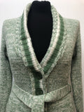 womens  vintage  Urban Village Vintage  urban village  St Michael  retro  pockets  knitwear  knitted  knit  green  cardigan  cardi  button  belted  belt  70s  1970s  12