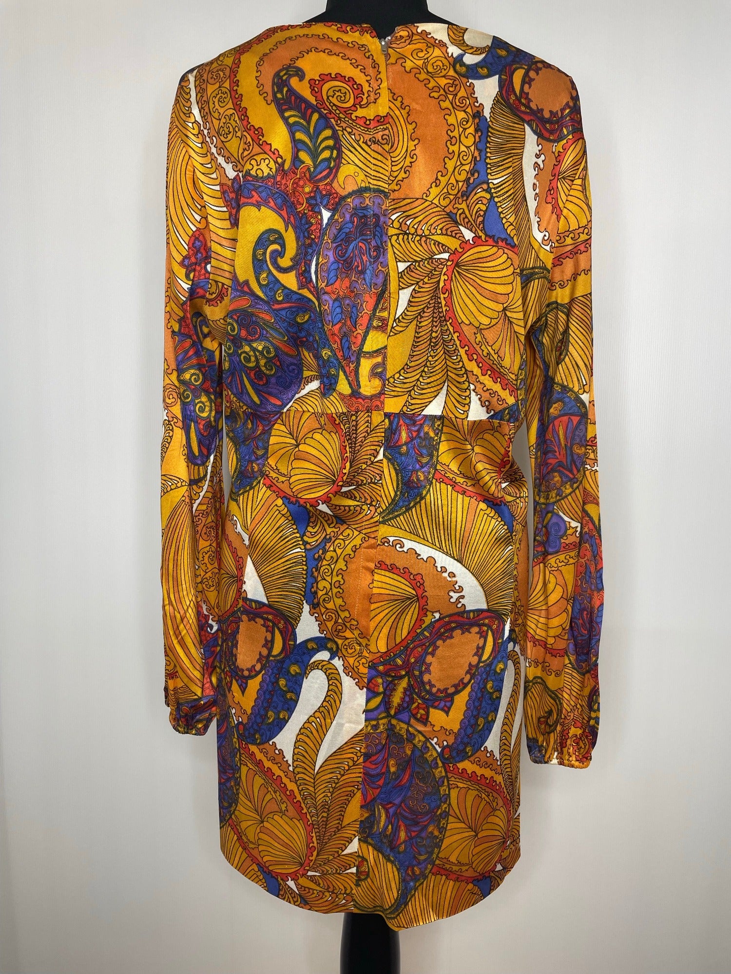 yellow  womens  vintage  tunic top  tunic  scooter dress  scooter  retro  psychdelic  psych  plus size vintage  plus size  mustard  modette  mod  long sleeve  dress  dagger collar  18