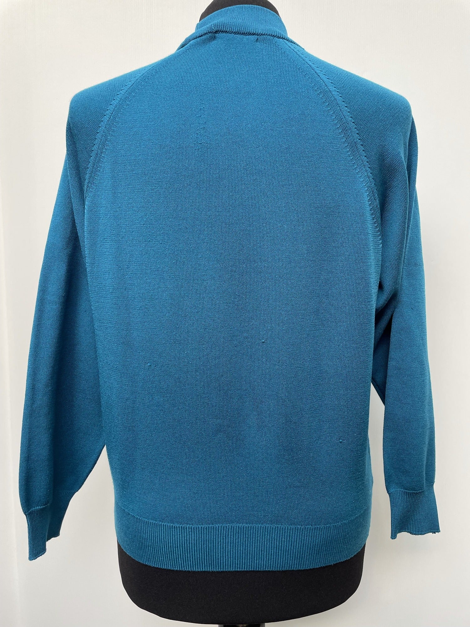 womens  vintage  Urban Village Vintage  urban village  Turquoise  patterned  pattern  MOD  long sleeve  knitwear  knitted  knit  high neck  Berketex  60s  1960s  12