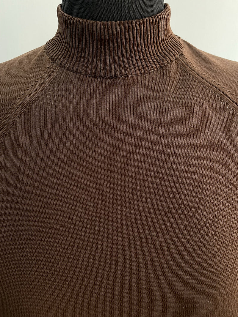 womens  winter  vintage  Urban Village Vintage  urban village  turtleneck  top  sweater  scooter  rollneck  roll neck  retro  pullover  polo neck  modette  MOD  long sleeves  Long sleeved top  long sleeve  jumper  brown  autumnal  autumn  70s  1970s