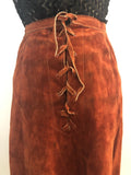 zip  womens  vintage  Urban Village Vintage  urban village  suede  Skirts  skirt  lace up  hippie  festival  boho  bohemian  beading detail  beading  70s  6  1970s