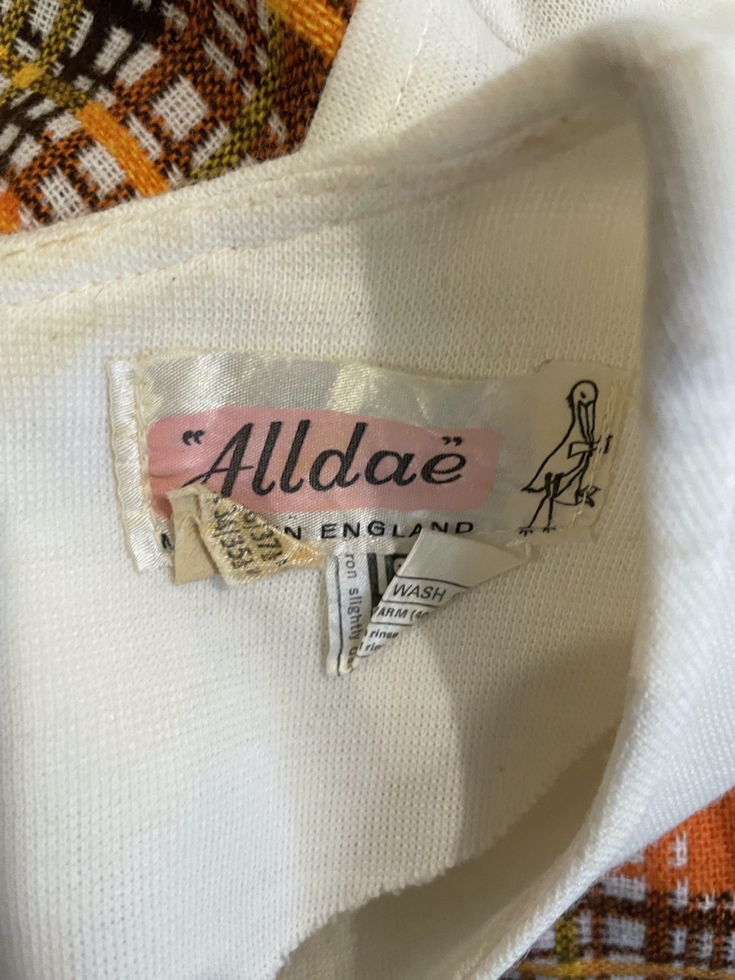 1960s Midi Checked Dress - Size 12