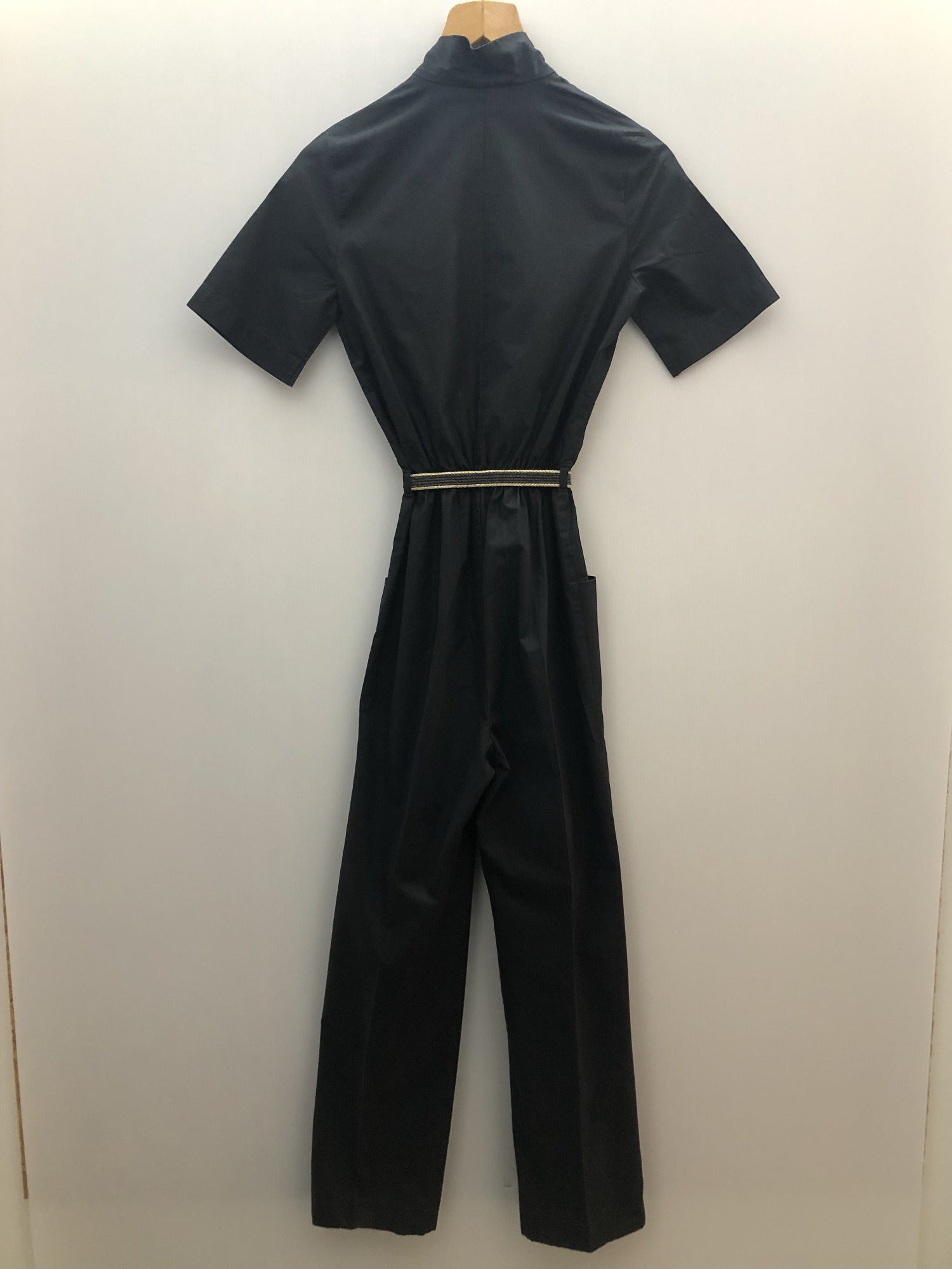 womens  vintage  Urban Village Vintage  St Michael  jumpsuit  black  8  70s  1970s