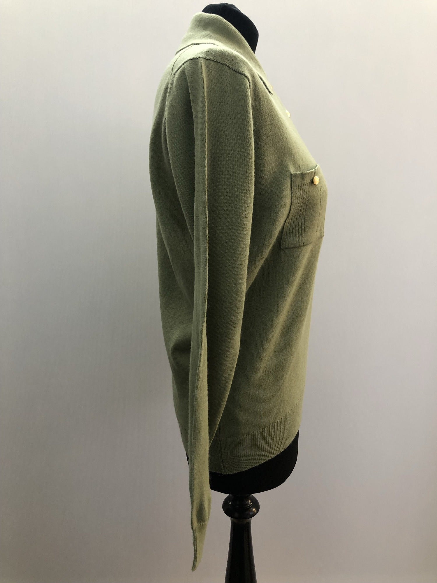 womens top  womens  waist belt  vintage  urban village  tops  top  summer top  polo top  light knitwear  knitwear  jaeger  green  collar  70s  70  1970s