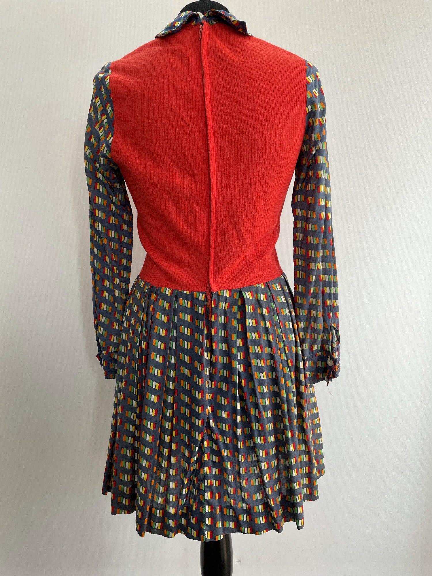 womens  vintage  scooter dress  scooter  retro  Red  modette  mod  long sleeve  fitted waist  dress  dollyrockers  denim  dagger collar  collar  chambray  blue  10