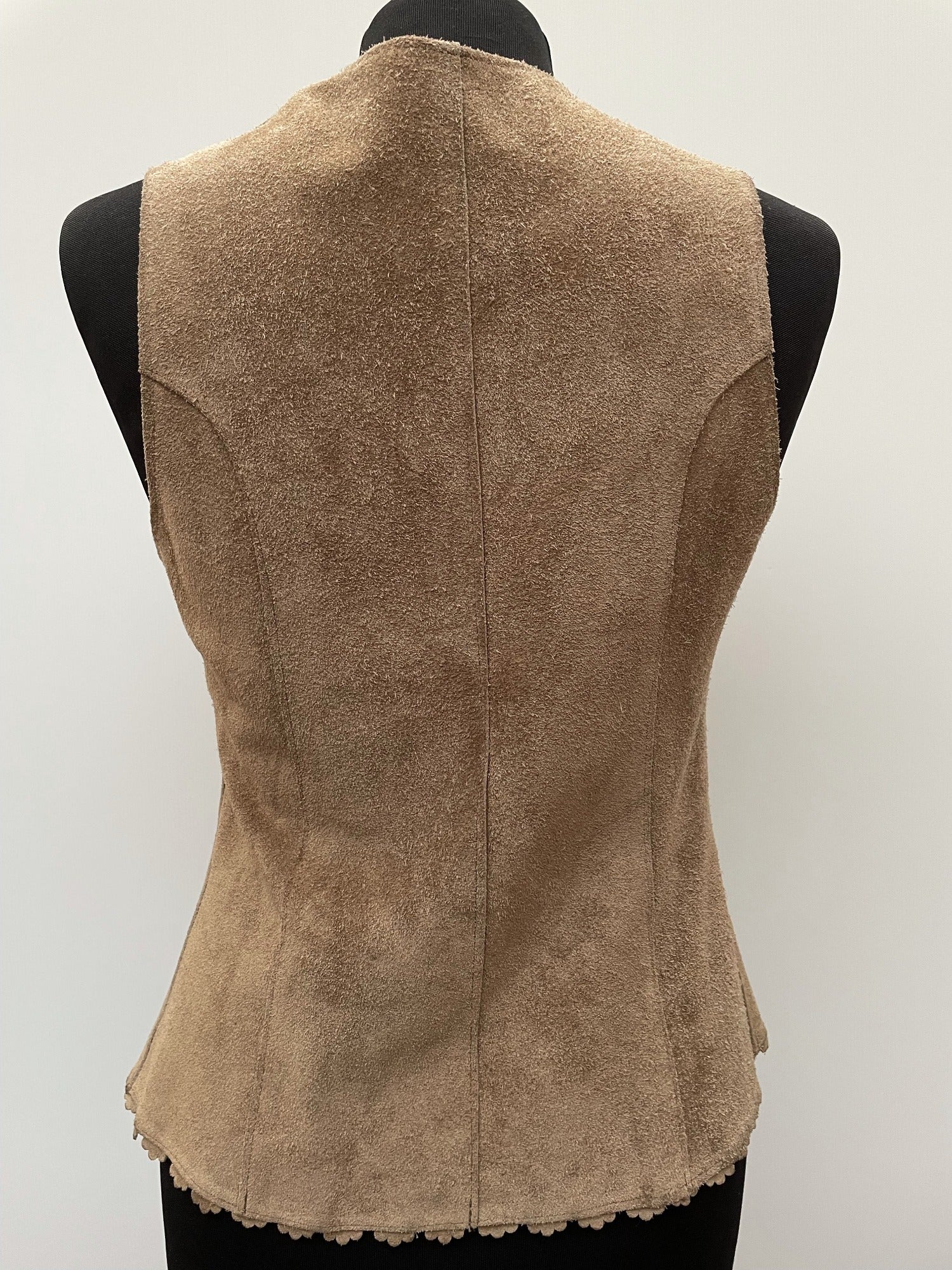 zip  womens  waistcoat  vintage  Urban Village Vintage  urban village  two piece  suit  Suede Jacket  Suede  Skirts  side zip  scalloped  Mini Skirt  john pointon  button  beige  8  70s  1970s