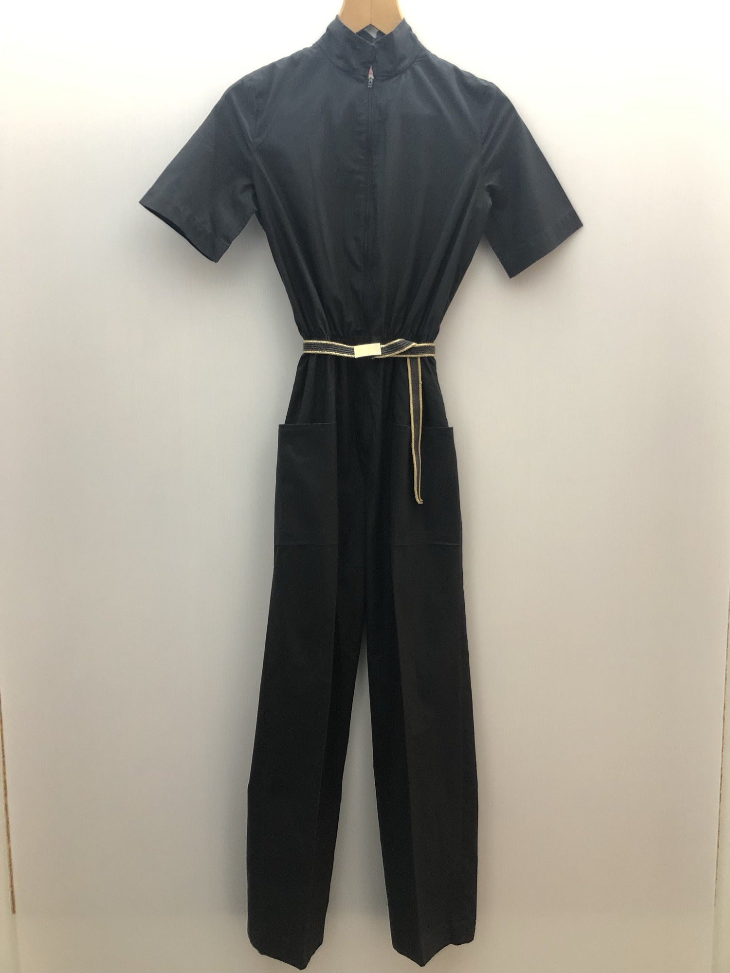 womens  vintage  Urban Village Vintage  St Michael  jumpsuit  black  8  70s  1970s