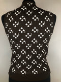 vintage  vest  Urban Village Vintage  urban village  patterned  pattern  knitwear  knitted  knit  diamond knit  brown  8  70s  1970s