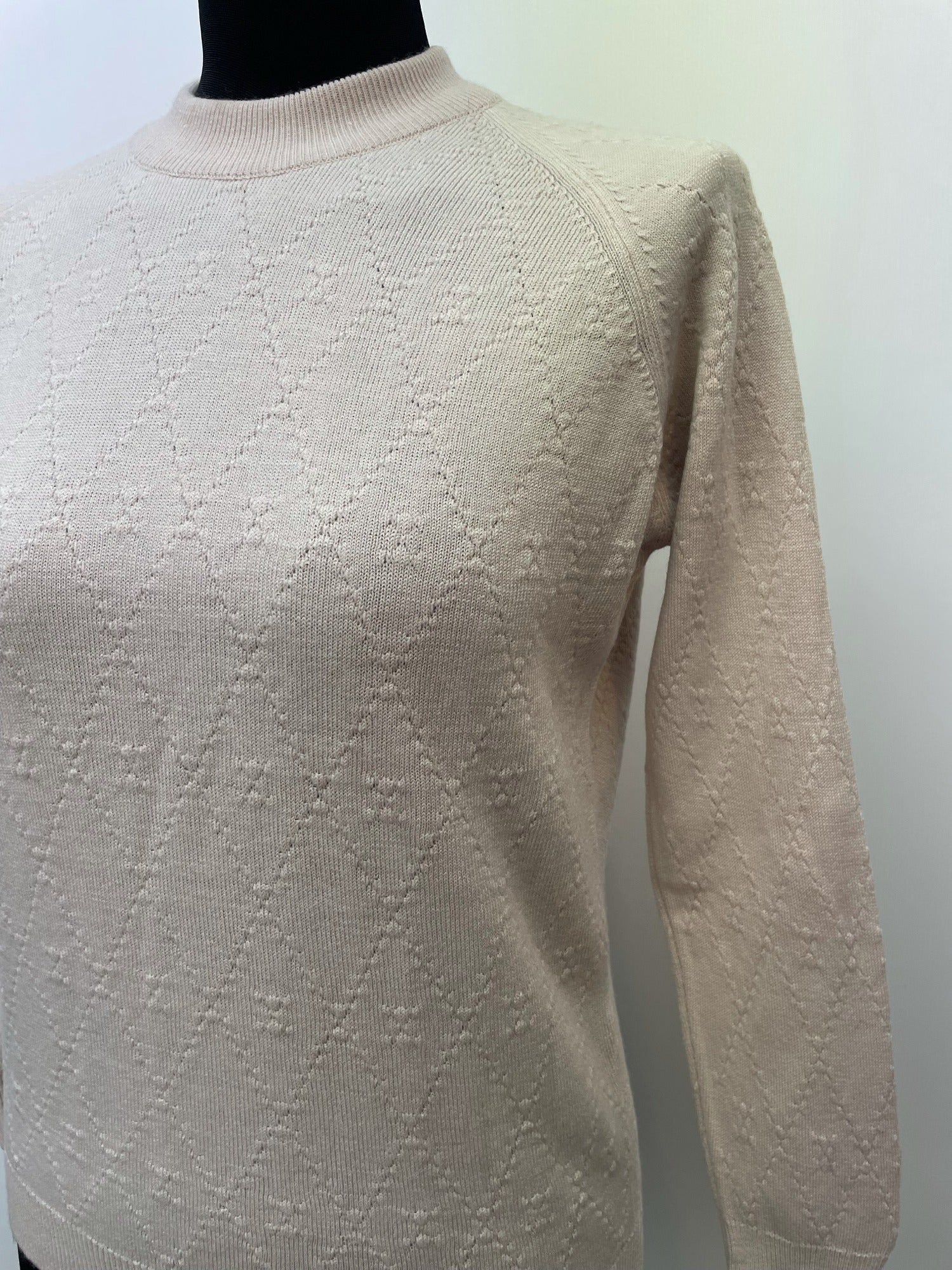 womens  winter  vintage  Urban Village Vintage  urban village  sunbeam  retro  long sleeves  Long sleeved top  long sleeve  knitwear  knitted  knit  jumper  high neck  embroidery detail  Embroidered  elasticated  60s  1960s  12