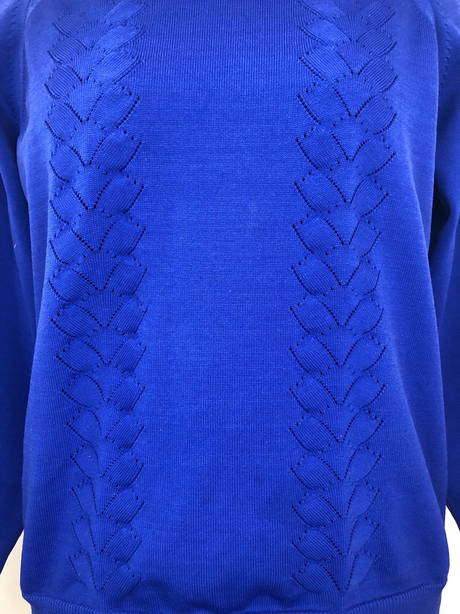 womens  vintage  Urban Village Vintage  urban village  patterned  pattern  MOD  long sleeve  knitwear  knitted  knit  Countess Christie  blue  60s  1960s  12