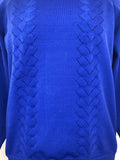 womens  vintage  Urban Village Vintage  urban village  patterned  pattern  MOD  long sleeve  knitwear  knitted  knit  Countess Christie  blue  60s  1960s  12