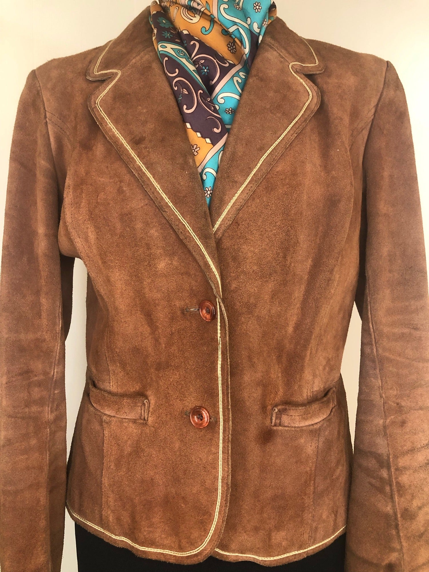 womens jacket  womens  Winter Jacket  winter  vintage  Urban Village Vintage  urban village  Suede Jacket  Suede  pockets  MOD  long sleeve  Jacket  button down  brown  60s  1960s  10