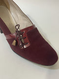 womens  vintage  Urban Village Vintage  urban village  shoes  round toe  red  peaky blinders  heels  claret  70s  5  20s  1970s  1920s