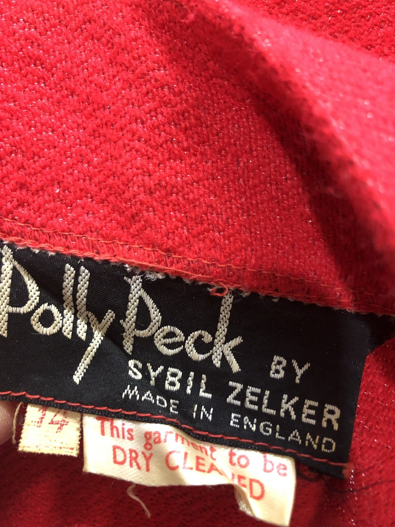 womens  vintage  Urban Village Vintage  urban village  Sybil Zelker  red  Polly Peck  metallic  maxi dress  maxi  keyhole neck  keyhole  ethnic embroidery  ethnic  boho  bohemian  bell sleeves  bell sleeve  back zip  70s  1970s  14