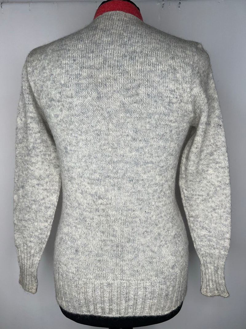 womens  vintage  Urban Village Vintage  urban village  retro  red trim  pockets  knitwear  knitted  knit  John Craig  grey  green  cardigan  cardi  button  belted  70s  1970s  12