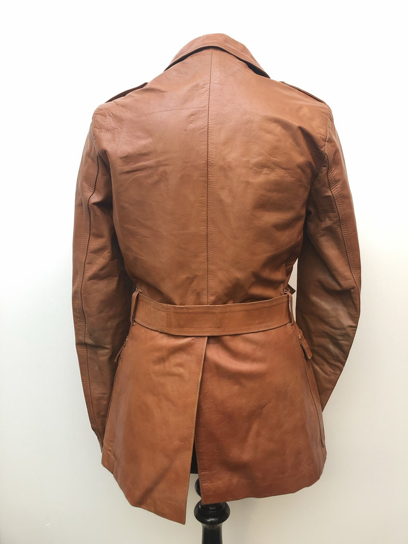 womens  waist belt  vintage  Urban Village Vintage  tan  safari style  Safari jacket  safari  Leather Jacket  Leather  brown  Artex  70s  1970s  10