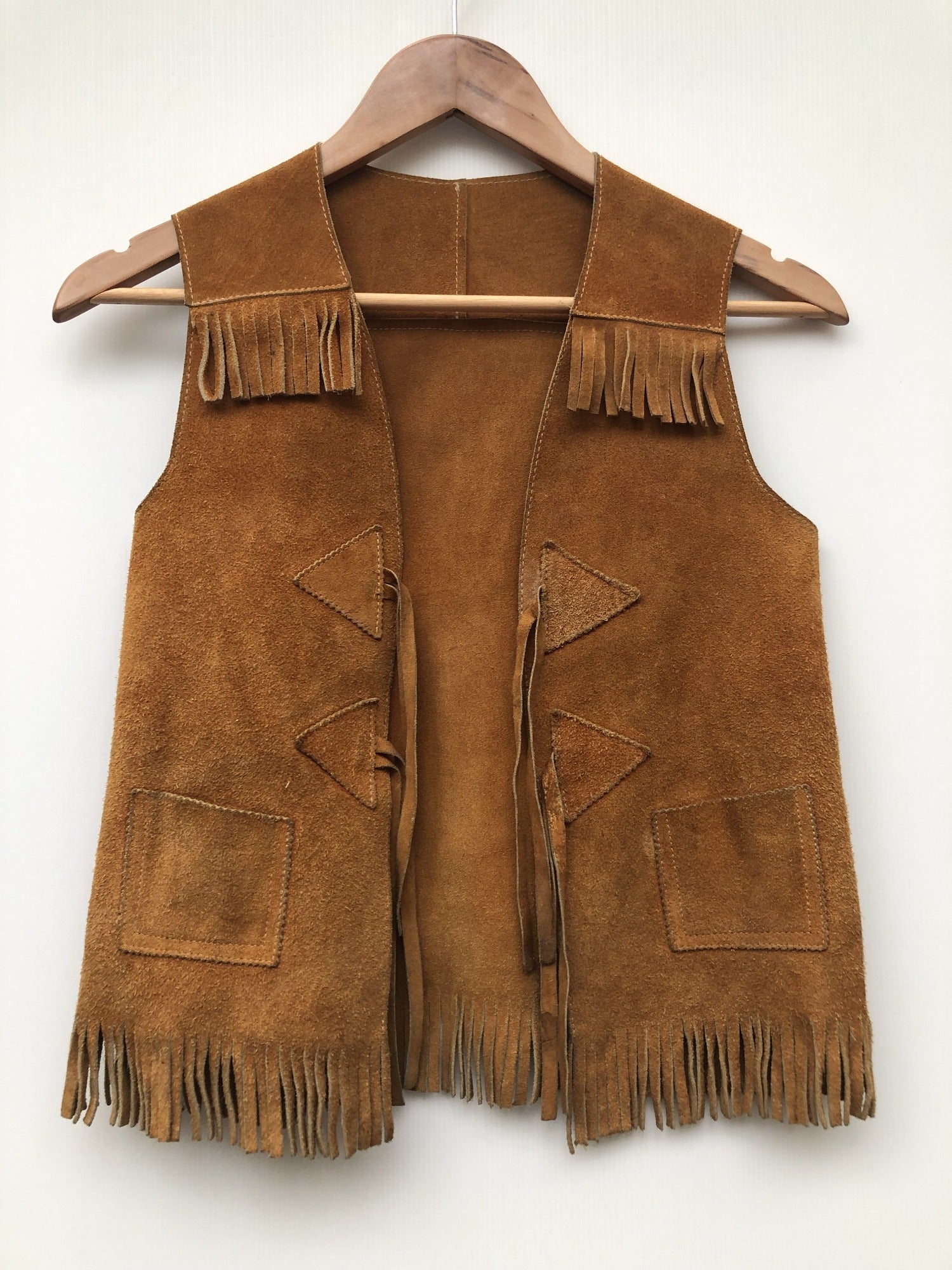 womens  waistcoat  vintage  Urban Village Vintage  urban village  Suede Jacket  suede fringing  Suede  sleevless  short  Jacket  fringing  fringed  fringe  festival  brown  70s  6