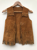 womens  waistcoat  vintage  Urban Village Vintage  urban village  Suede Jacket  suede fringing  Suede  sleevless  short  Jacket  fringing  fringed  fringe  festival  brown  70s  6