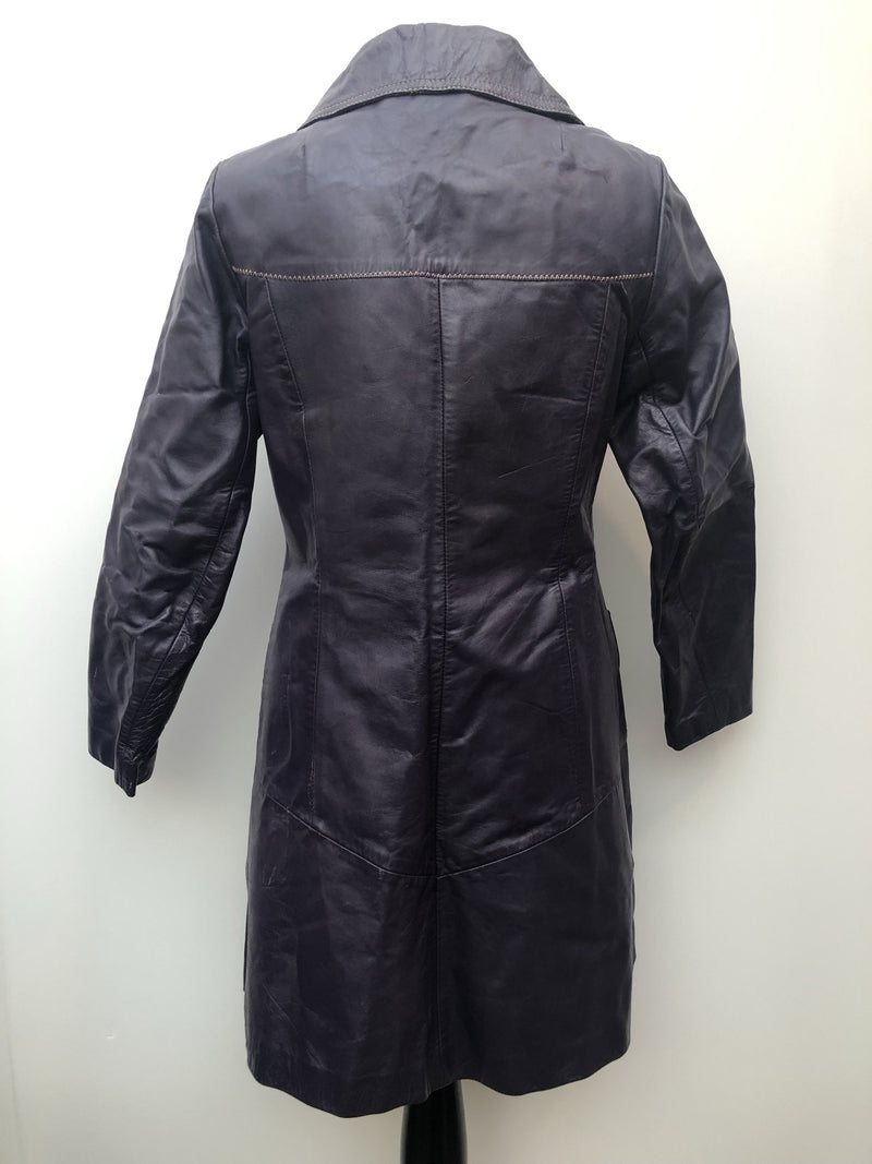 womens coat  womens  vintage  Urban Village Vintage  purple  MOD  Leather Coat  coat  60s  1960s  12