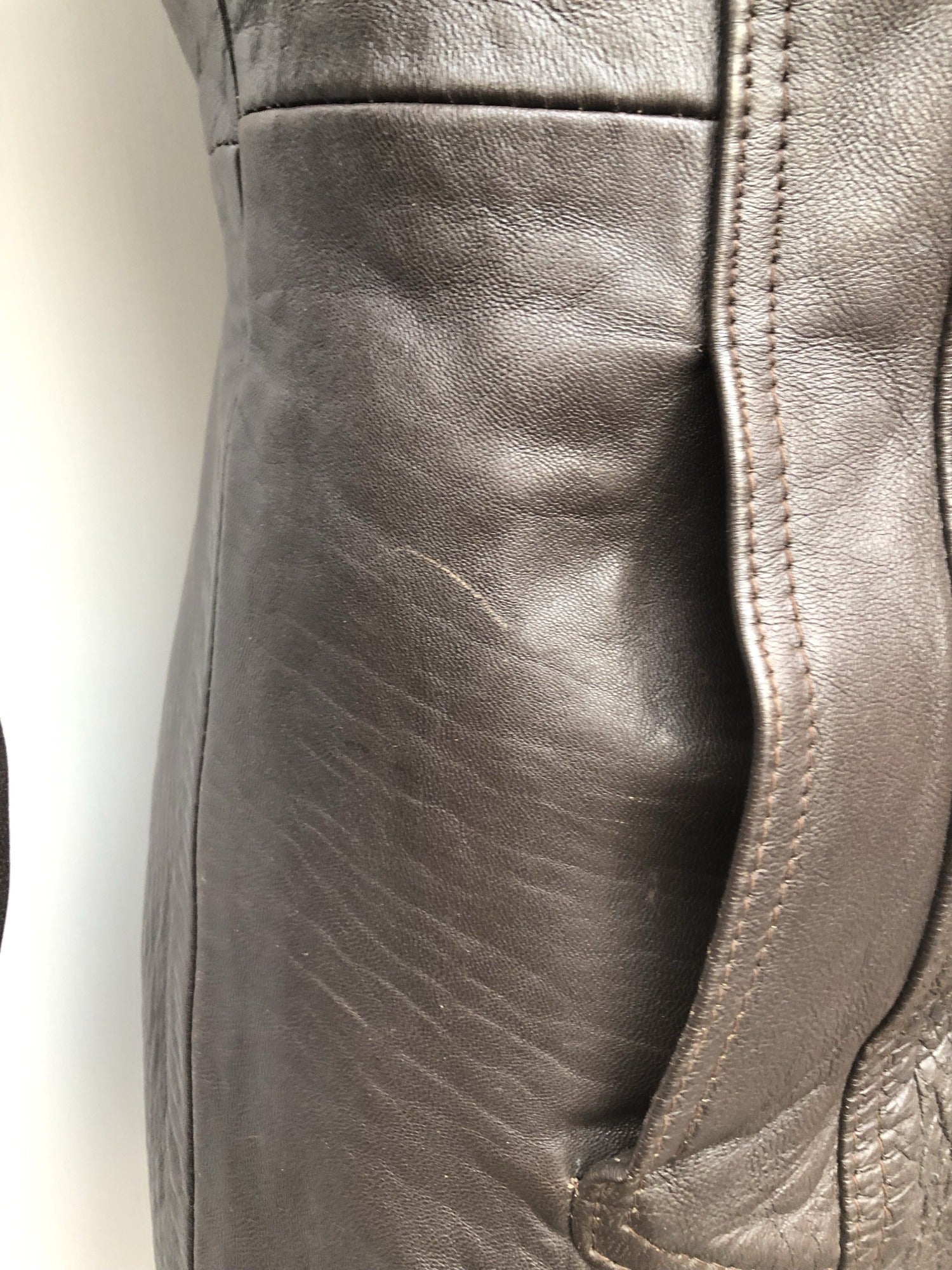 womens  vintage  Urban Village Vintage  Leather Jacket  Leather Coat  Leather  Jacket  fitted  double breasted coat  double breasted  coat  brown  8  60s  1960s