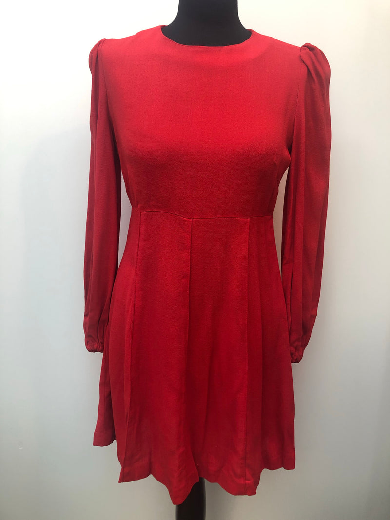 Shelana of London 1970s Long Sleeved Mini Dress by - Size 10