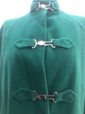 womens  vintage  Urban Village Vintage  mod  M  hook fastening  Green  cape  60s  1960s