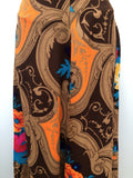 womens  vintage  Urban Village Vintage  urban village  swing skirt  Skirts  skirt  multi  maxi skirt  maxi  long length  Kati London  floral print  brown  8  70s