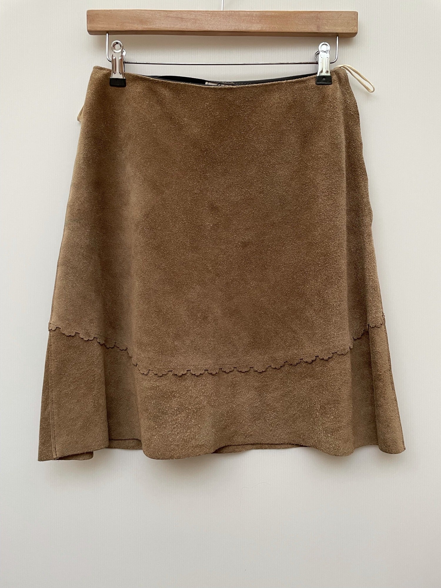 zip  womens  waistcoat  vintage  Urban Village Vintage  urban village  two piece  suit  Suede Jacket  Suede  Skirts  side zip  scalloped  Mini Skirt  john pointon  button  beige  8  70s  1970s