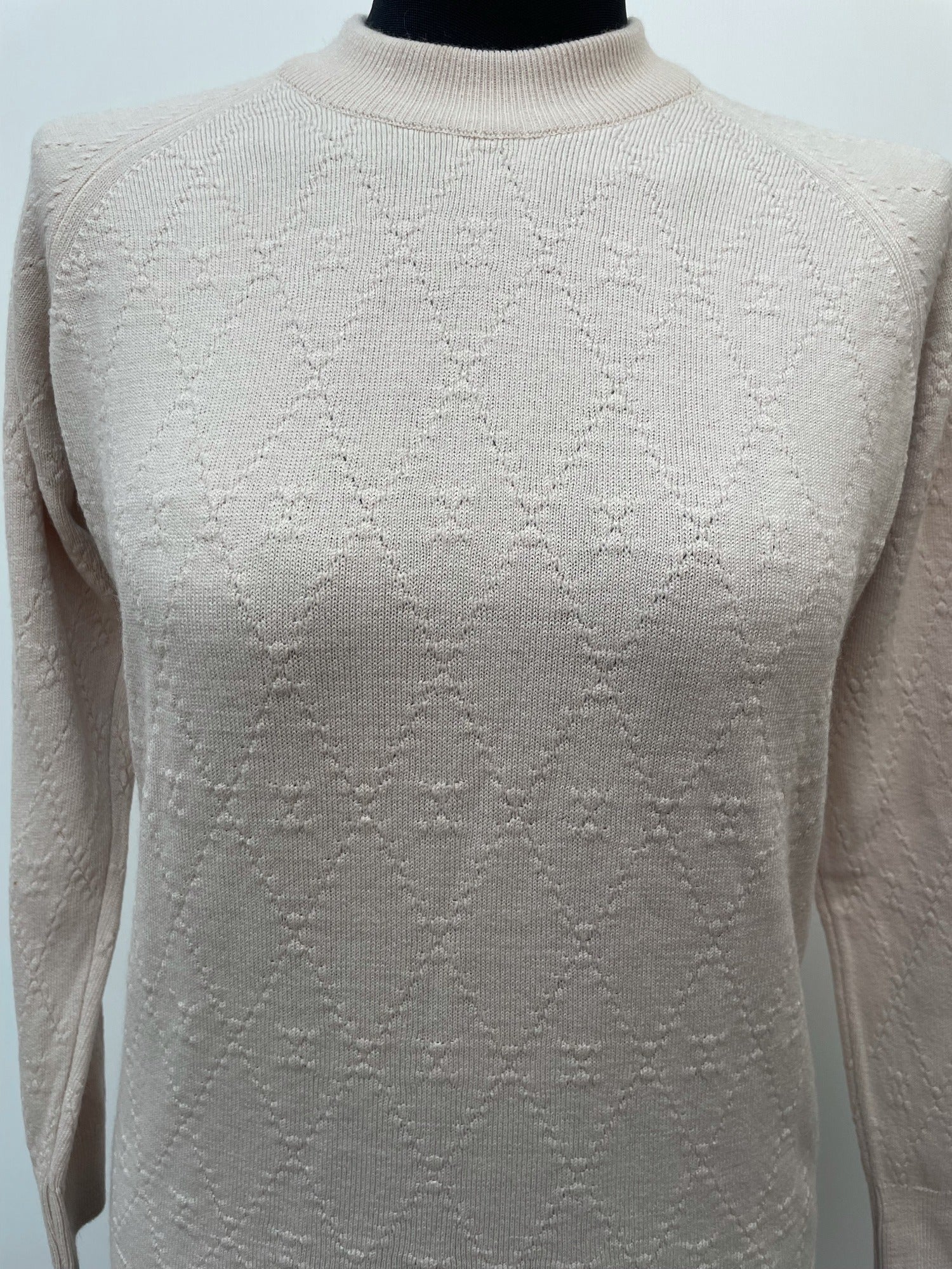 womens  winter  vintage  Urban Village Vintage  urban village  sunbeam  retro  long sleeves  Long sleeved top  long sleeve  knitwear  knitted  knit  jumper  high neck  embroidery detail  Embroidered  elasticated  60s  1960s  12