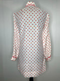 womens  white  vintage  Urban Village Vintage  short dress  scooter dress  scooter  rickrack  red polka dot  Polka Dot  pink  modette  MOD  mini dress  micro mini  long sleeved  long sleeve  large collar  dress  dolly dress  dolly  collared dress  collared  collar dress  collar  Beagle collar  70s  60s  1970s  1960s  10