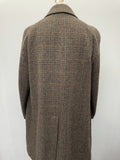 xl  wool coat  wool  Winter Coat  winter  vintage  Urban Village Vintage  urban village  Tweed  silk  pockets  mens  long sleeve  Green  dunn & co  collared  collar  big collar  60s  1960s  100% Wool