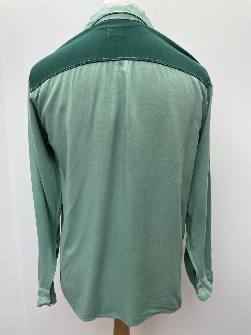 vintage  v neck  Urban Village Vintage  urban village  toggle  sportswear  Shirt  retro  pullover  novello  Mens Shirts  mens  M  lightweight  Green  casual  50s  50  1950s