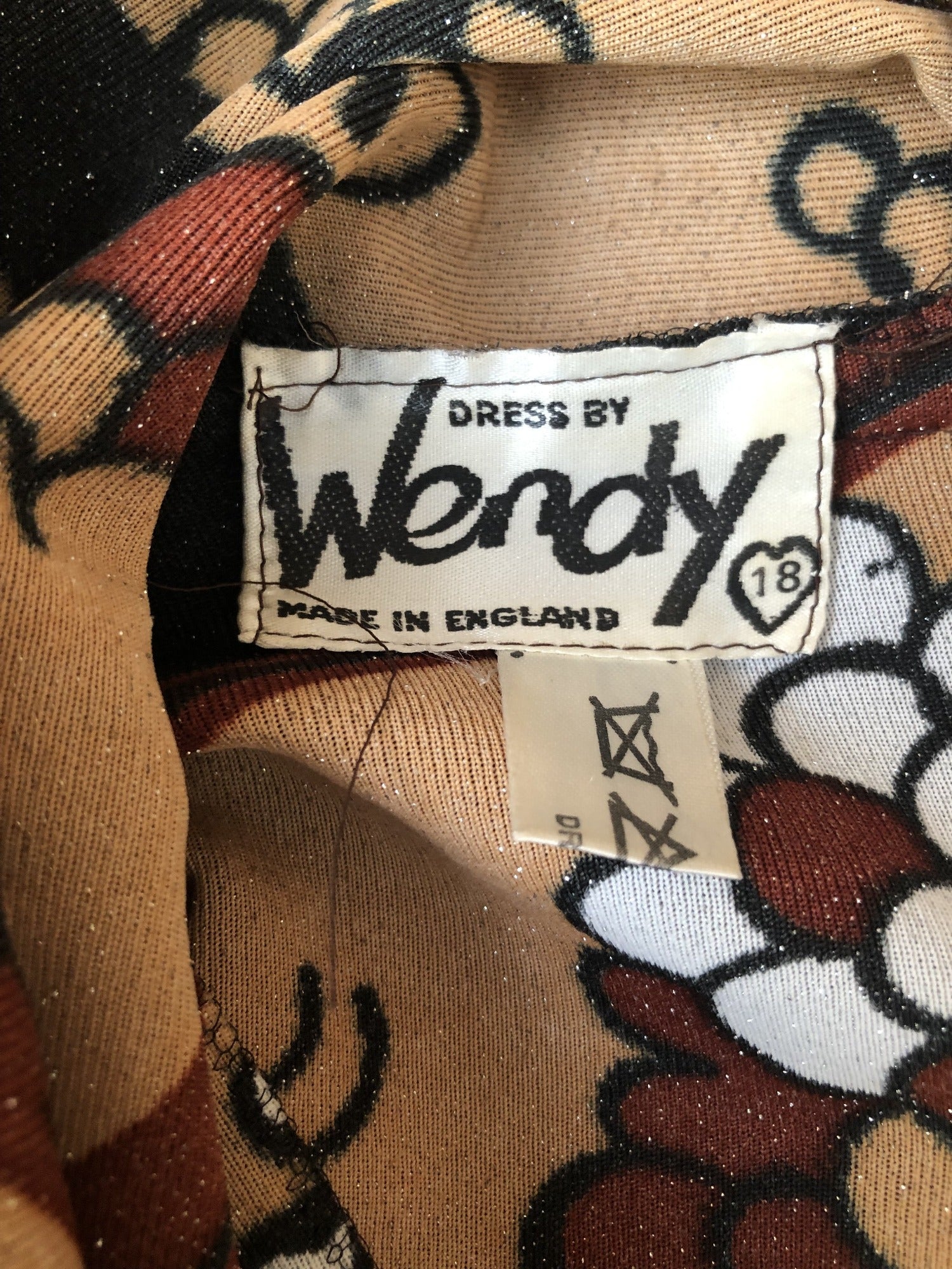 zip  womens  vintage  Urban Village Vintage  urban village  maxi dress  lurex  long length dress  glitter  floral dress  dress  brown  back zip  70s  1970s  14