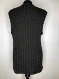 womens  waistcoat  vintage  Vest  tunic top  tunic  top  Tank Top  Lanamoden Salzburg  knitwear  knitted  Kintwear  button front  brown  70s  1970s  14