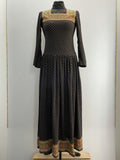 1970s Polly Peck Victoriana Maxi Dress By Polly Peck  - Size UK 6