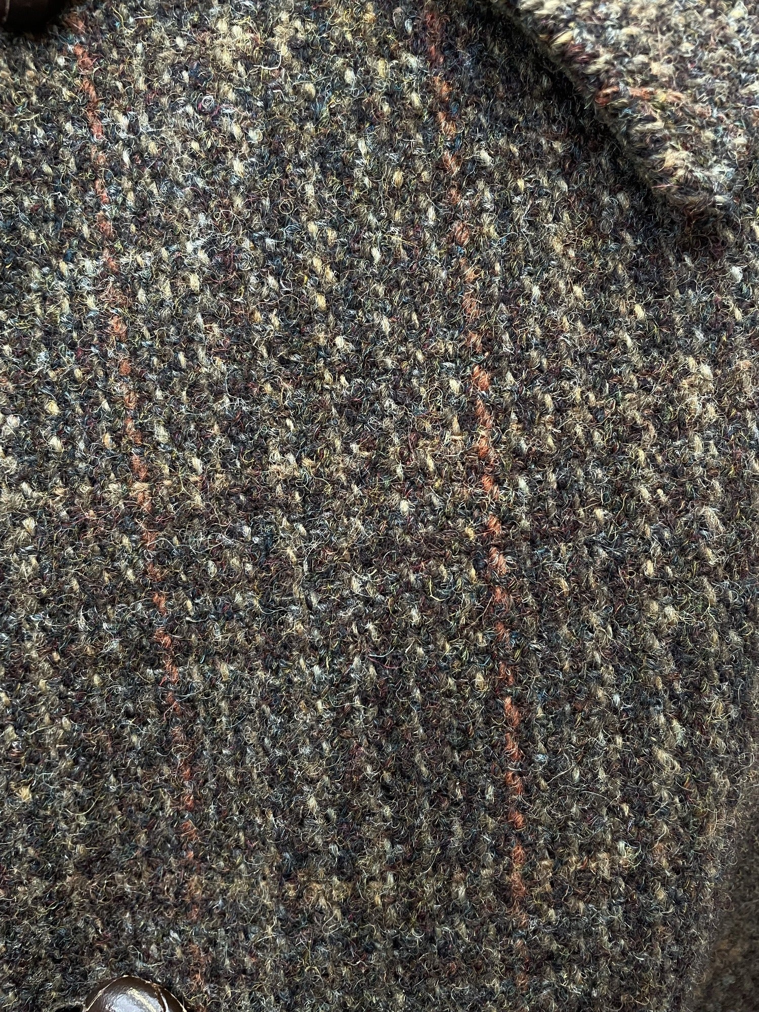 xl  wool coat  wool  Winter Coat  winter  vintage  Urban Village Vintage  urban village  Tweed  silk  pockets  mens  long sleeve  Green  dunn & co  collared  collar  big collar  60s  1960s  100% Wool