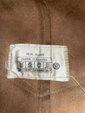 womens  waistcoat  vintage  Urban Village Vintage  urban village  Suede Jacket  Suede  stitch detailing  stitch detail  sleevless  sand  retro  red  press stud fastening  light brown  Leather  Jacket  faux suede  decorative pockets  decorative buttons  brown  8  70s  60s  1970s  1960s