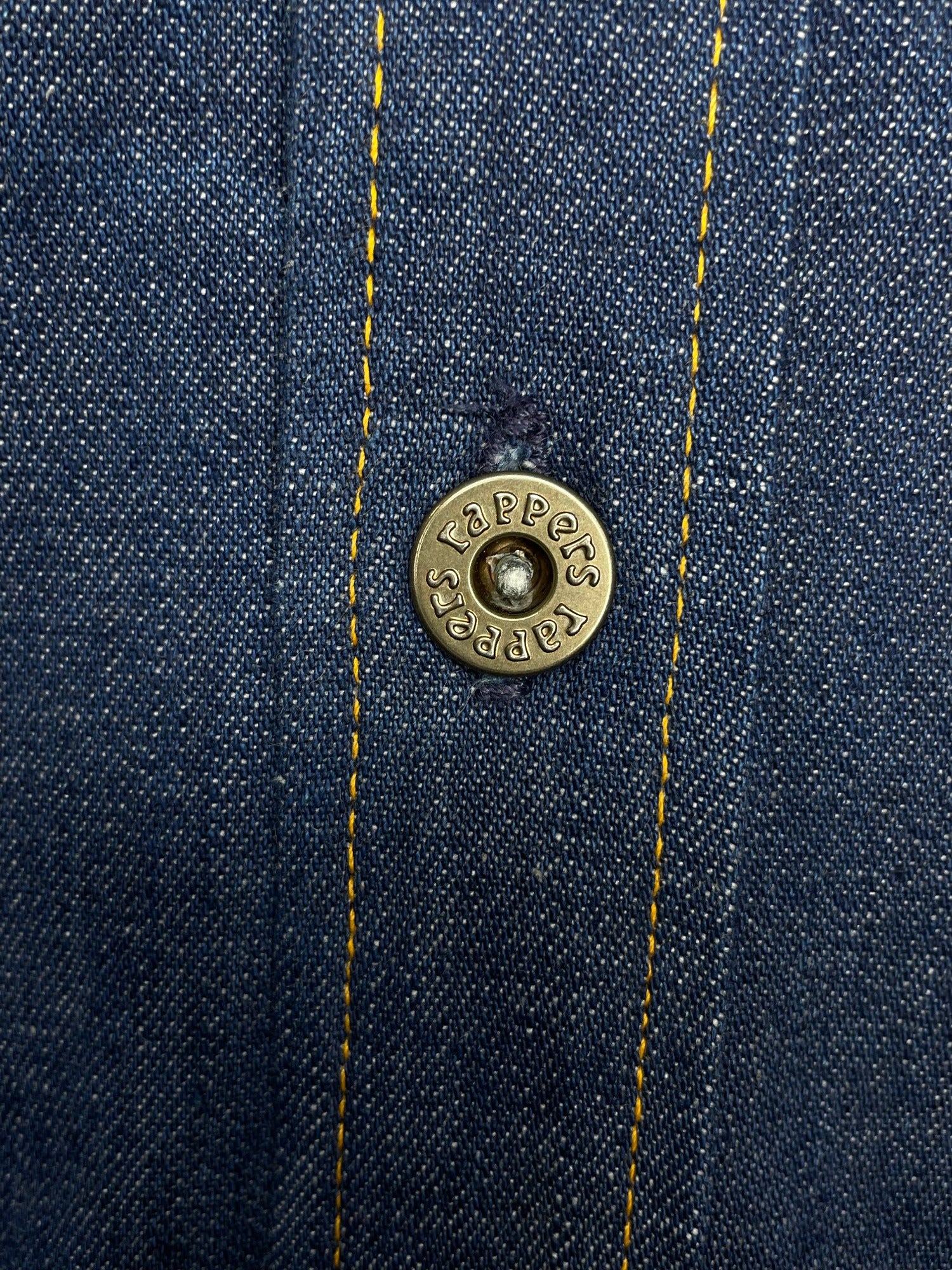 western  vintage  usa  Urban Village Vintage  urban village  shirt  shacket  rappers  press stud  mens  medium  m  denim style  denim shirt  denim  button fastening  blue  70s  1970s