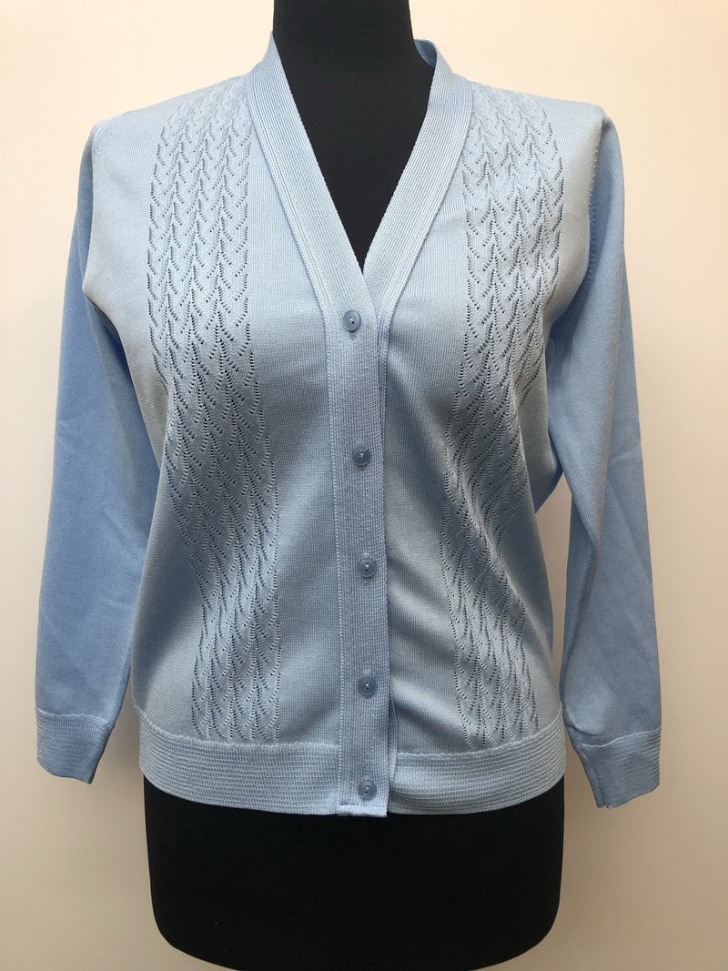 womens  vintage  Urban Village Vintage  Lightweight Knit  light knit  knitwear  knitted  knit  cropped  cardigan  blue  60s  1960s  12