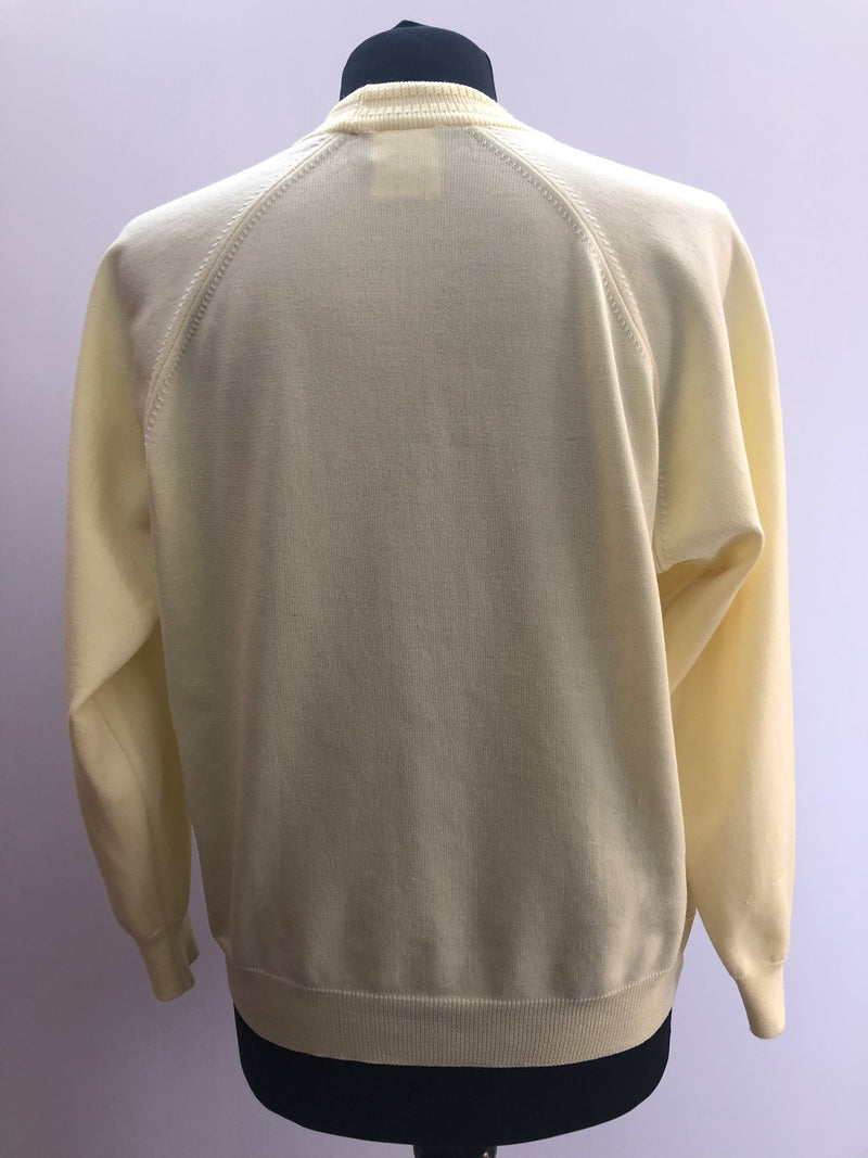 yellow  womens  waist belt  vintage  Urban Village Vintage  urban village  MOD  long sleeve  lemon  knitwear  knitted  knit  high neck  Castle  60s  1960s  14