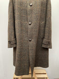xl  wool coat  wool  Winter Coat  winter  vintage  Urban Village Vintage  urban village  Tweed  silk  pockets  mens  long sleeve  Green  dunn & co  collared  collar  big collar  60s  1960s  100% Wool