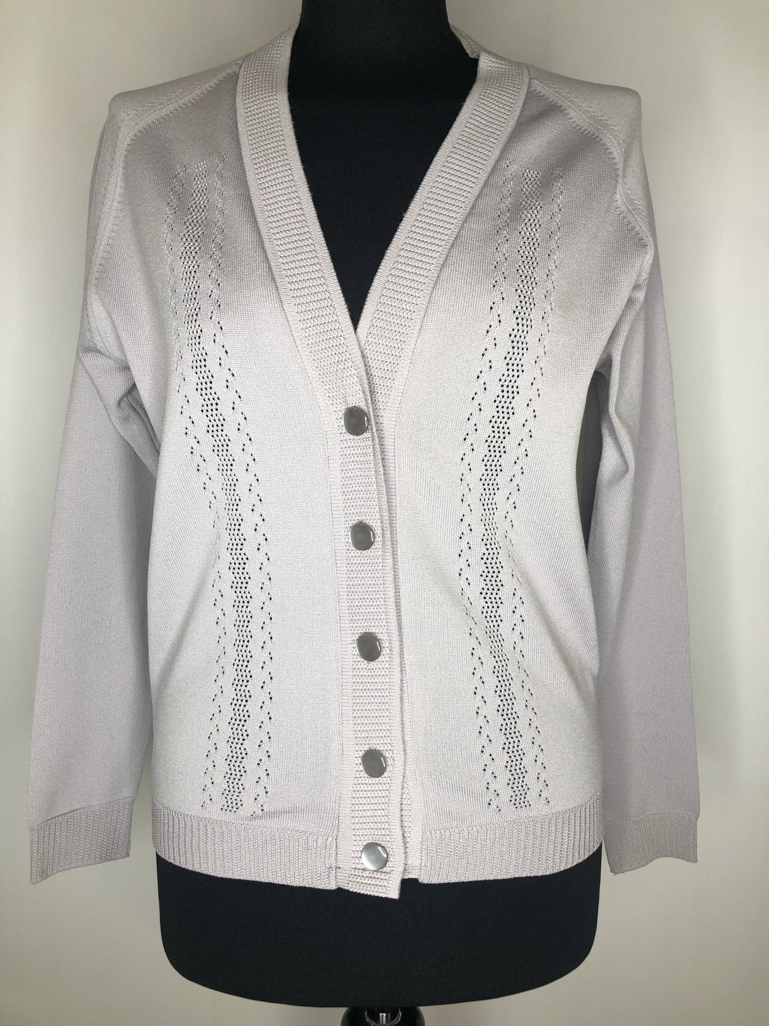 womens  vintage  Urban Village Vintage  top  sweater  MOD  Lightweight Knit  light knit  knitwear  knitted  knit  Grey  cropped  cardigan  cardi  60s  1960s  12