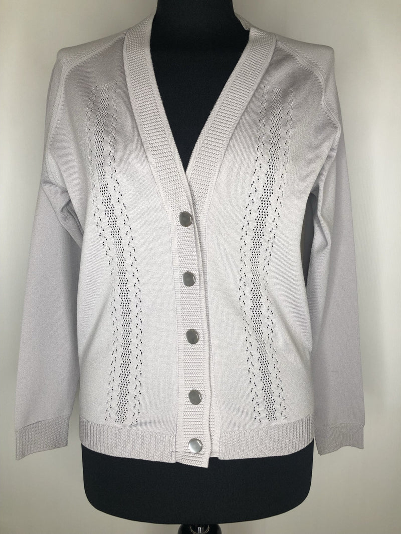 womens  vintage  Urban Village Vintage  top  sweater  MOD  Lightweight Knit  light knit  knitwear  knitted  knit  Grey  cropped  cardigan  cardi  60s  1960s  12