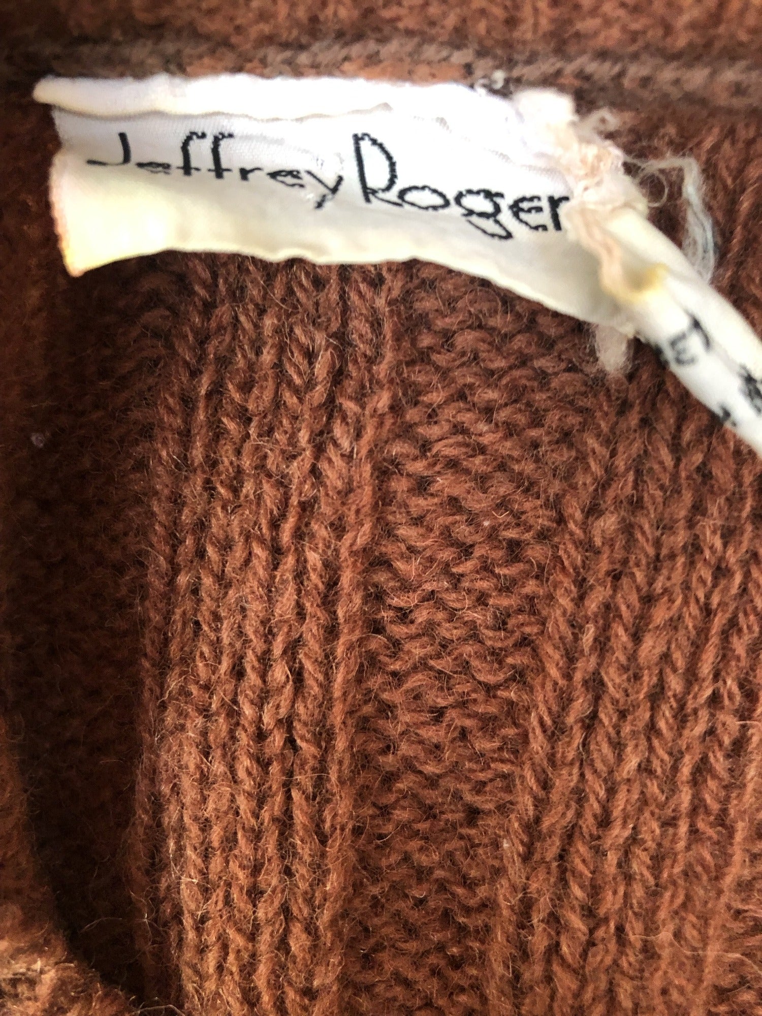 Workwear  womens  vest  Urban Village Vintage  Tank Top  sweater  Size Large  Jeffrey Rogers  cardigan  cap sleeve  brown  8  70s  1970s