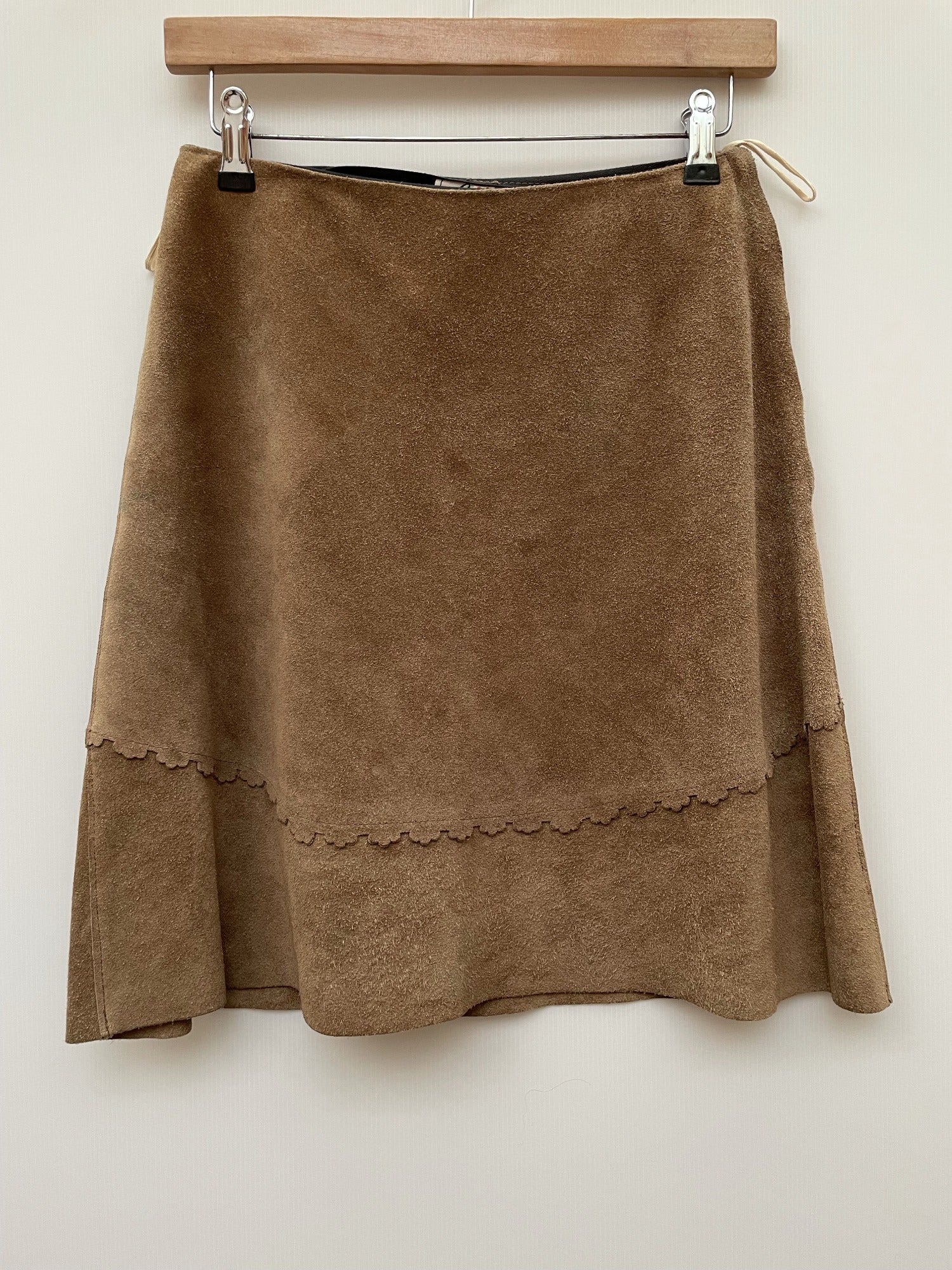 zip  womens  waistcoat  vintage  Urban Village Vintage  urban village  two piece  suit  Suede Jacket  Suede  Skirts  side zip  scalloped  Mini Skirt  john pointon  button  beige  8  70s  1970s