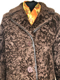 womens jacket  womens coat  womens  Winter Jacket  Winter Coat  winter  vintage  Urban Village Vintage  urban village  teddy  long length coat  Jacket  faux sheepskin  brown  borg  70s  1970s  14