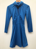 1970s High Neck Plunge Mini Dress by Betty Barclay - Size 8