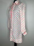 womens  white  vintage  Urban Village Vintage  short dress  scooter dress  scooter  rickrack  red polka dot  Polka Dot  pink  modette  MOD  mini dress  micro mini  long sleeved  long sleeve  large collar  dress  dolly dress  dolly  collared dress  collared  collar dress  collar  Beagle collar  70s  60s  1970s  1960s  10