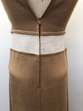 zip  womens  vintage  Urban Village Vintage  urban village  lined  dress  buckle detail  brown  Berketex  back zip  8  60s  1960s